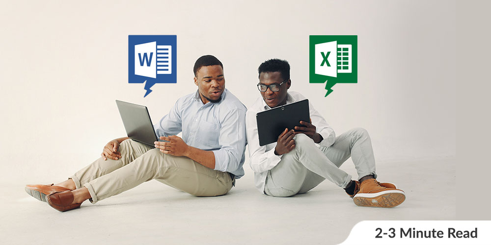 State Three Difference Between Ms Word And Ms Excel