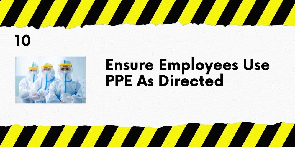 employees use PPE