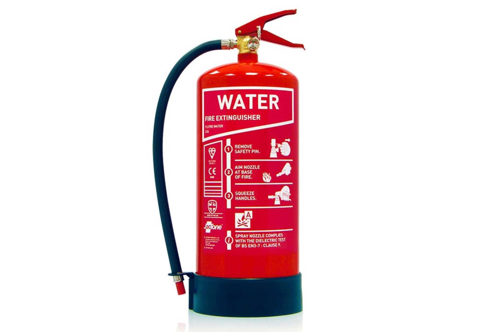 water fire extinguisher